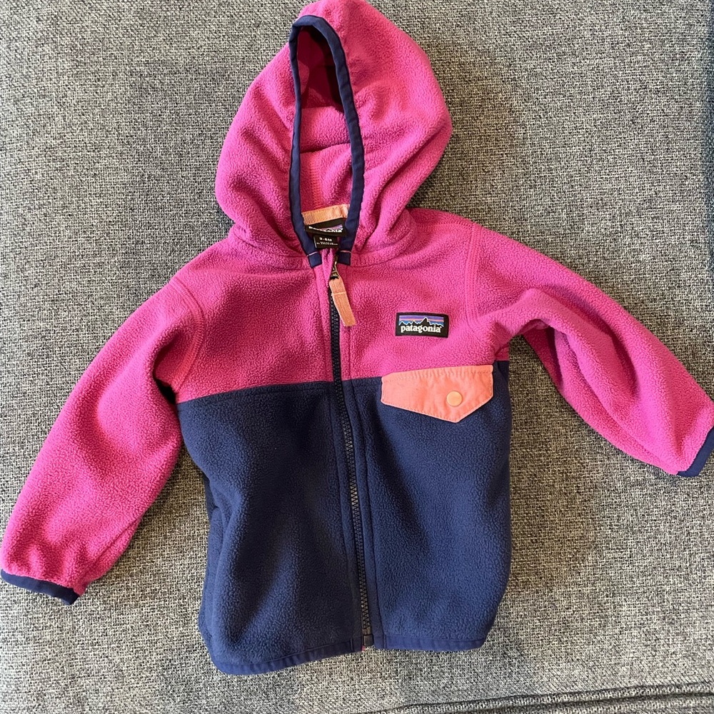 Patagonia Kids Pink and Blue Fleece